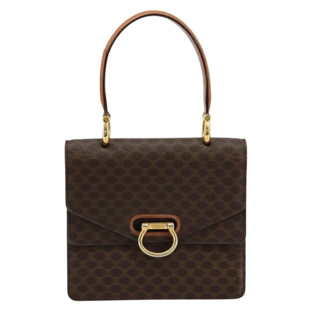 Celine Macadam Handbag Brown